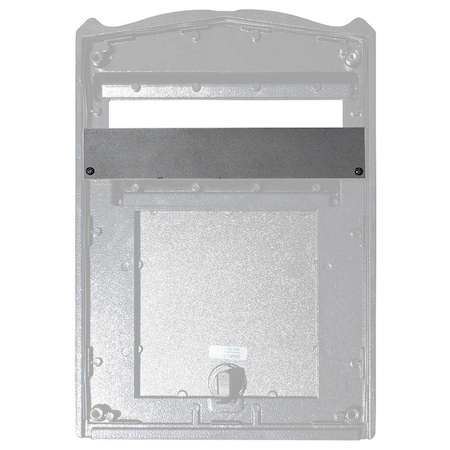 Qualarc 9 in. High Security Plate for Bloomsbury or Kingsbury Mailboxes - Black HS-PLATE
